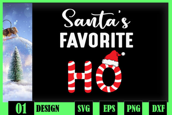 Christmas Santa’s Favorite Ho Candy Cane