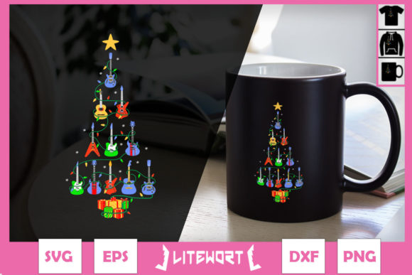 Funny Music Ukulele Tree Christmas