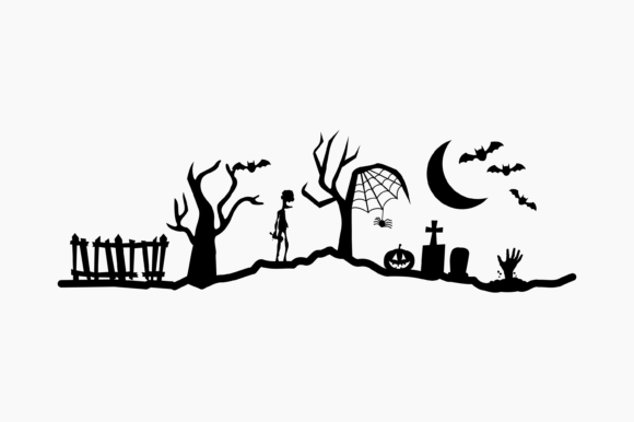 Halloween Scene Silhouette