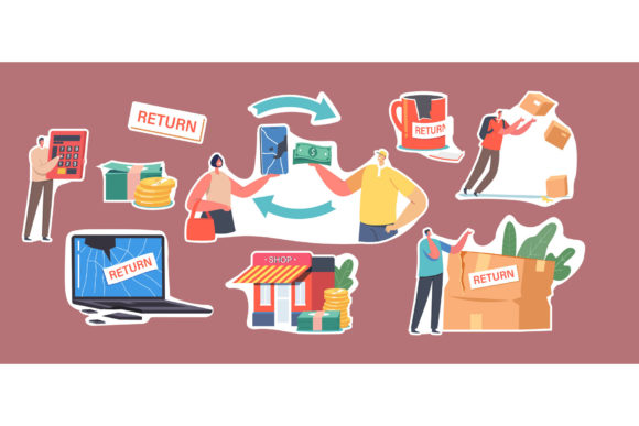 Set of Stickers Broken Goods Return
