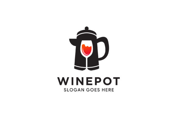 Teapot Glass Wine Logo