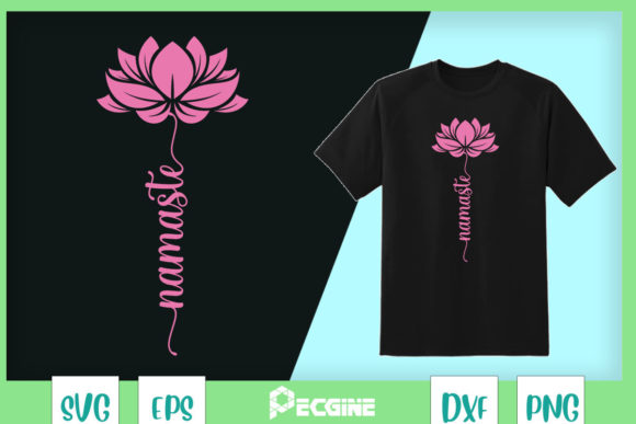 Womens Lotus Flower Namaste Yoga